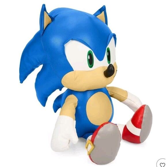 Sonic The Hedgehog Premium Pleather Plush By Kidrobot 16" NECA SEGA Blue Toy - Picture 2 of 11